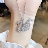 Vòng thiên nga Swarovski đá trắng