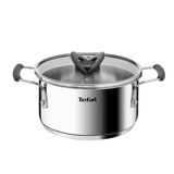 Nồi inox Tefal Optispace nắp kính 24/28cm