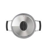 Nồi inox Tefal Optispace nắp kính 24/28cm