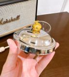 Hũ mật ong thủy tinh 2 lớp Godinger Pomegranate