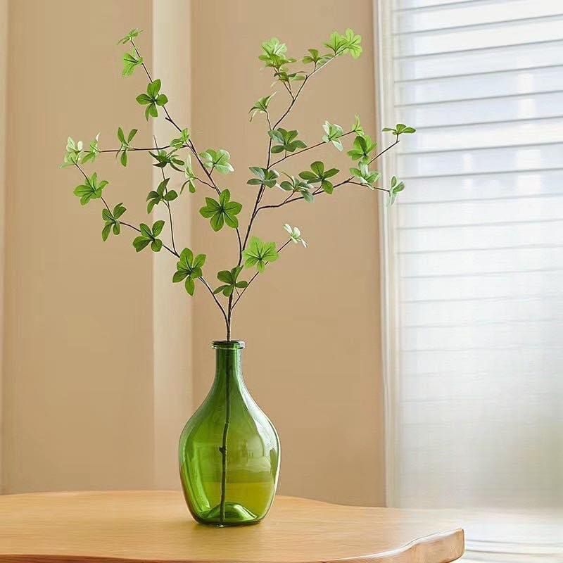 Lọ hoa thuỷ tinh cao cấp 2 màu xanh và khói
