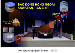 Báo Động Hồng Ngoại Độc Lập KAWASAN i227B-1R - Bh 12 tháng