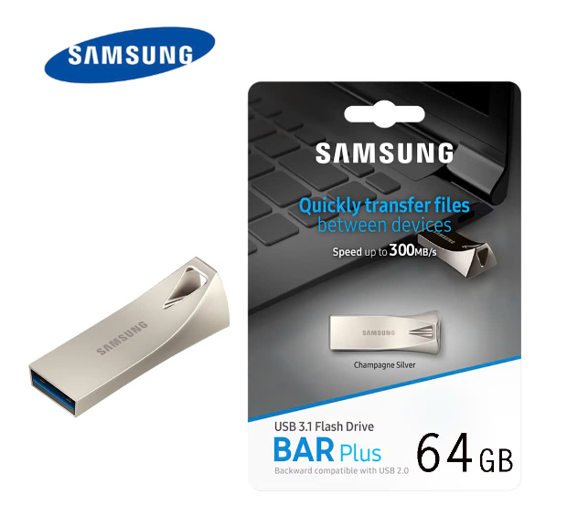 USB 3.0 Samsung 64Gb Bar Plus - Bh 24 tháng