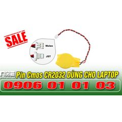 Pin Cmos CR2032 dây - chân 1.25mm