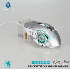 Chuột Gaming Bosston BS-12 Hồng - Bh 12 Tháng