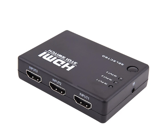 Hub Chia 3 HDMI Ra 1 HDMI (Có Remote) - Bh 03 Tháng