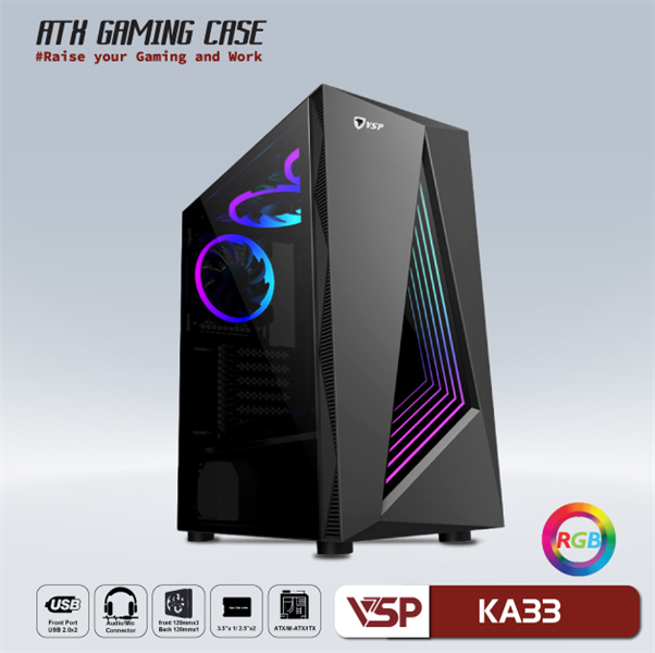CASE GAMING VSP KA33 BLACK