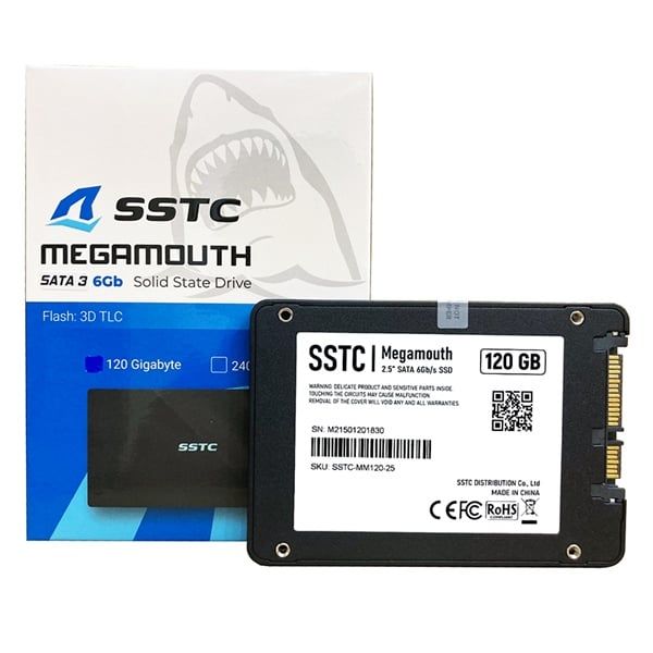 SSD SSTC Megamouth 120GB Tm - Bh 01 tháng