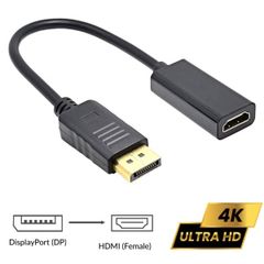 Cáp chuyển DisplayPort To HDMI 20cm - Bh 01 tháng