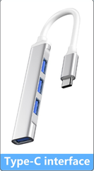 Bộ Chia 1 Type C Ra 4 Cổng USB 3.0 - Bh 01 tháng