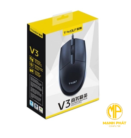 Chuột có dây T-WOLF V3 USB - Bh 12 Tháng