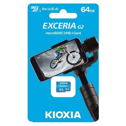 Thẻ nhớ Kioxia 64GB Exceria CL10 USH-I U3V30 4K - Bh 24 tháng
