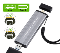 Box Dual M2 Nvme ra USB 3.0 Type C