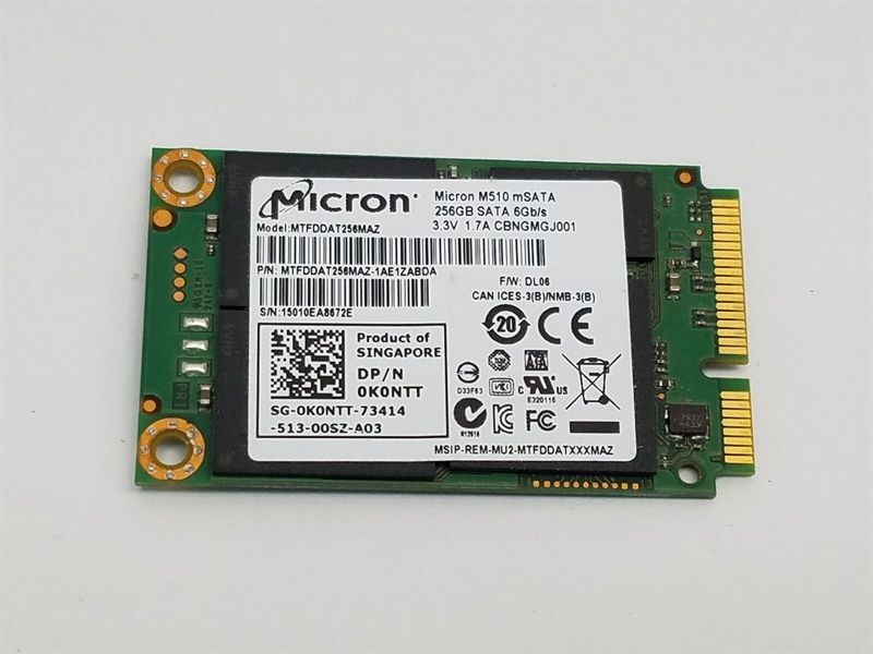 SSD mSATA 256G Micron M510 tm - Bh 01 tháng