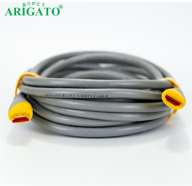 Cable HDMI 5m ARIGATOO Xám 4K (19+1)- Bh 12 tháng
