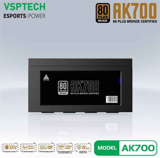 NGUỒN VSPTECH AK700 700W - BH 24 THÁNG