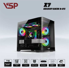 Vỏ case máy tính VSP Aquanaut Pro M-ATX X7-Đen