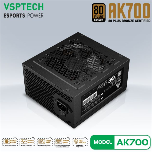 NGUỒN VSPTECH AK700 700W - BH 24 THÁNG