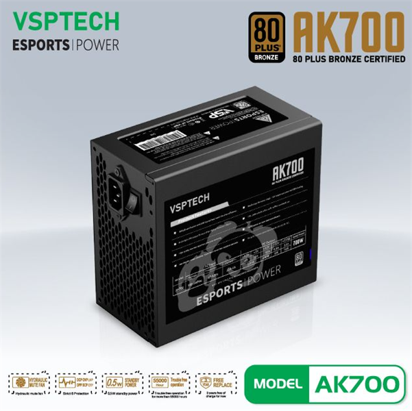 NGUỒN VSPTECH AK700 700W - BH 24 THÁNG