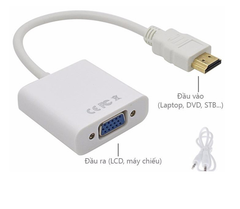 Cáp chuyển HDMI to VGA - Bh 01 tháng