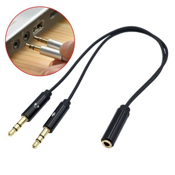 Cáp Gộp Audio và mic 3.5 ra tai nghe