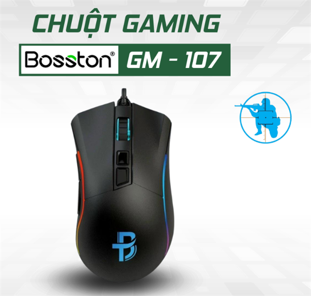Chuột VSP Bosston GM107 Gaming - Bh 12 tháng