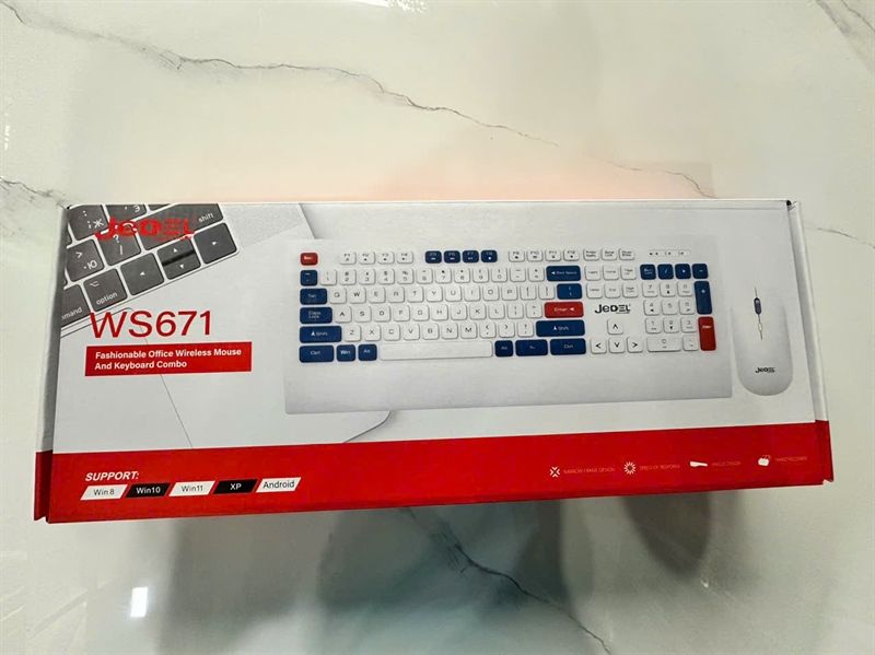 COMBO PHÍM CHUỘT JEDEL WS671 - Bh 12 tháng