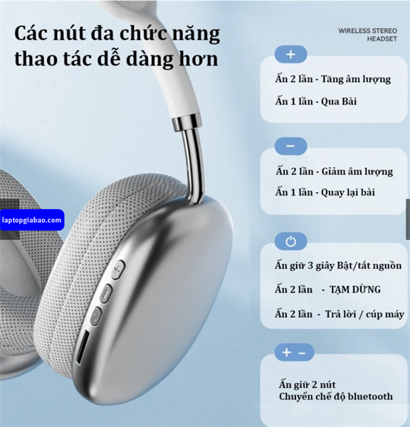 Tai Nghe Bluetooth JBL P9 Pro Max - Bh 03 tháng