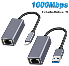Cáp chuyển Type C Ra Lan 1000Mbps - Bh 01 tháng
