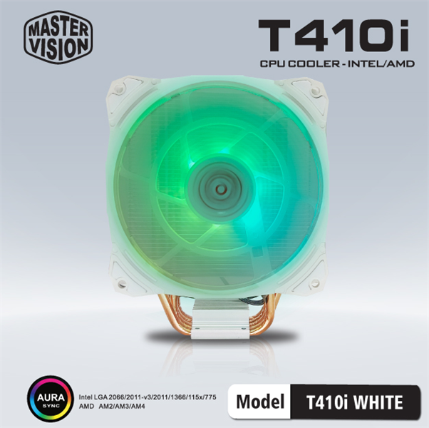 Tản Nhiệt CPU VSP Masster Vision T410i White - Bh 06 tháng