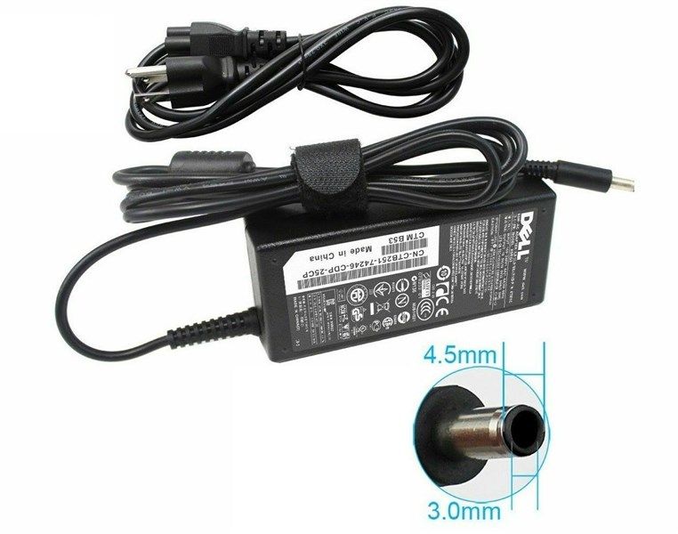 SẠC DELL 19.5V-3.34A KIM NHỎ TM - BH 03 THÁNG