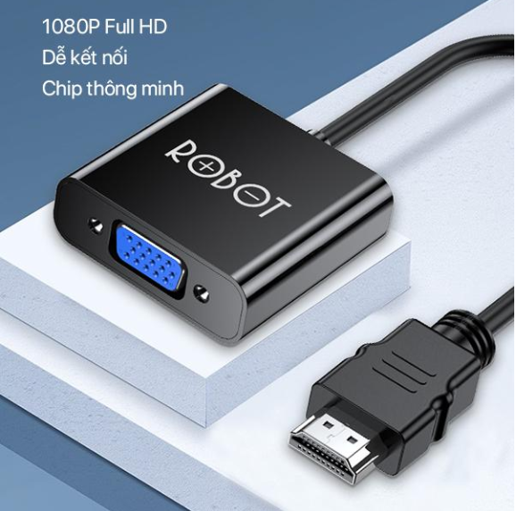 Cáp chuyển HDMI to VGA ROBOT RHV10-Bh 06 tháng