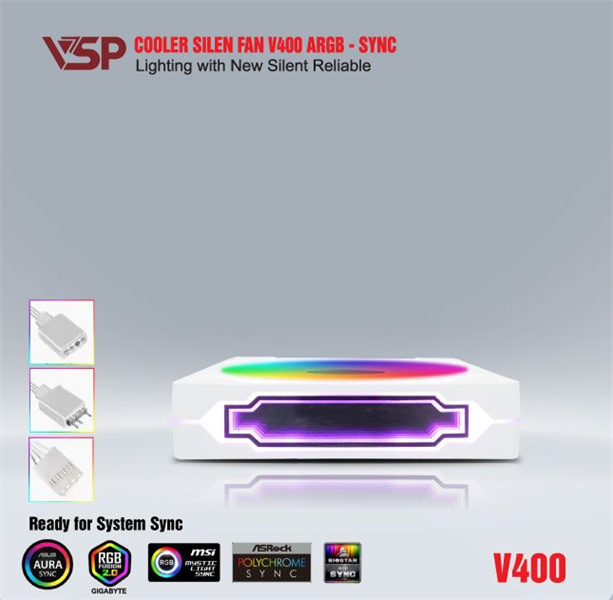 Fan Case VSP V400 LED ARGB - Bh 03 tháng