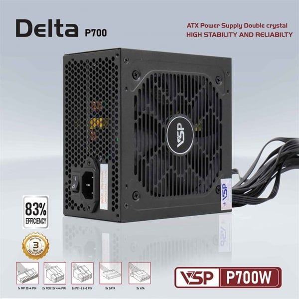 Nguồn VSP Delta P700W - Bh 24 tháng