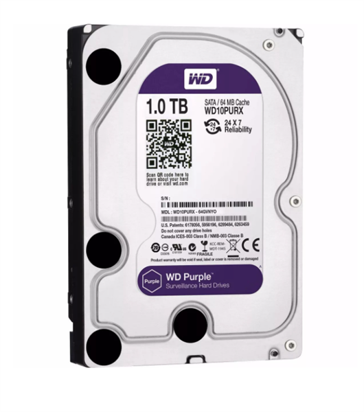 HDD PC WD PURPLE 1TB DÀY - BH 24 THÁNG