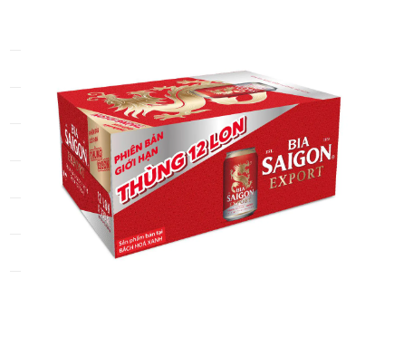 Thùng 12 lon bia Sài Gòn Export 330ml