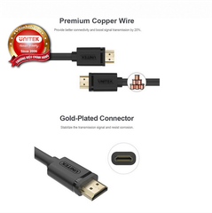 Cable HDMI 3m UNITEK YC 139U - Bh 03 tháng