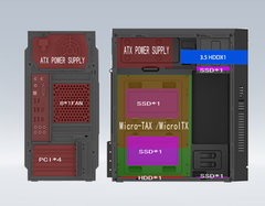 VỎ CASE MÁY TÍNH VSP 2881