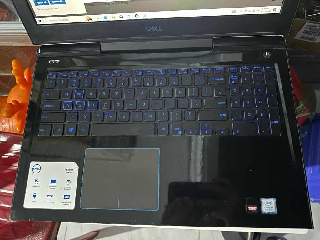 DELL GAMING G7 7588| CORE i7 8750H| 16GB| NVME 256GB| HDD 1TB| VGA 4GB GTX 1050TI| 15.6 FHD IPS