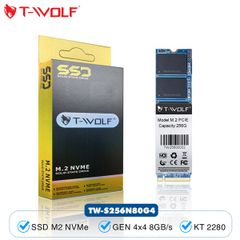 SSD M2 T-WOLF NVMe 256GB - Bh 36 tháng
