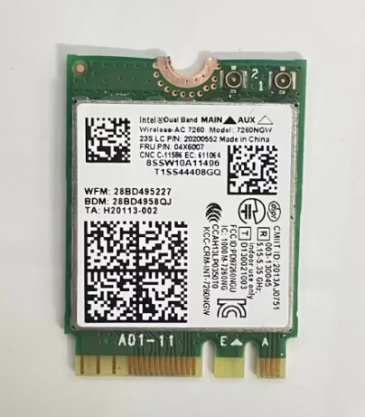 Card wifi Intel 7260NGW - Bh 01 tháng