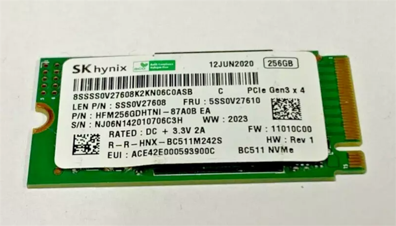 SSD NVMe SK Hynix 256GB Tm