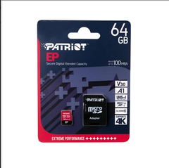 Thẻ nhớ Patriot 64GB MicroSDXC V30 A1 - Bh 12 tháng