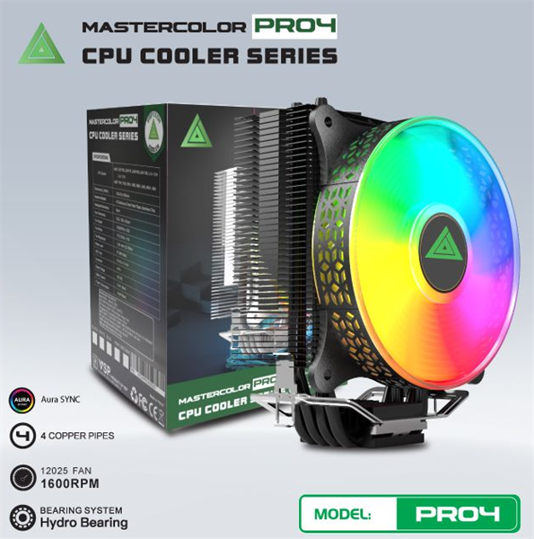 Tản Nhiệt CPU VSPTECH PRO4 Black - Bh 06 tháng