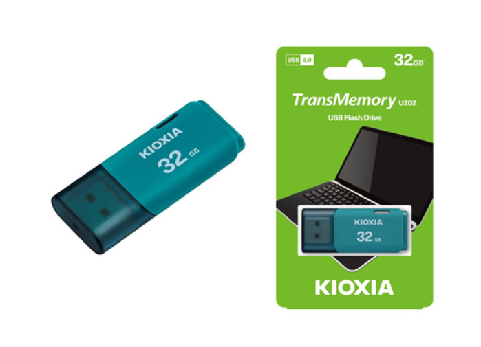 USB U202 Kioxia 64GB 2.0 Light Blue - Bh 36 tháng