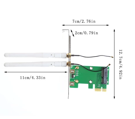 Board wifi gắn khe PCI cho PC