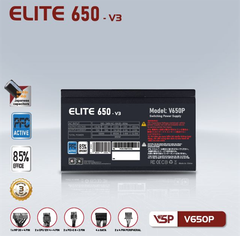 Nguồn VSP Elite V650P-V3 650W - Bh 24 tháng