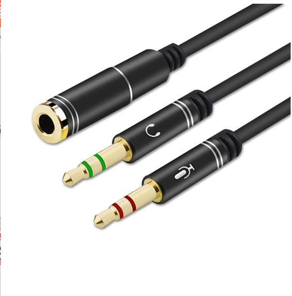 Cáp Gộp Audio và mic 3.5 ra tai nghe