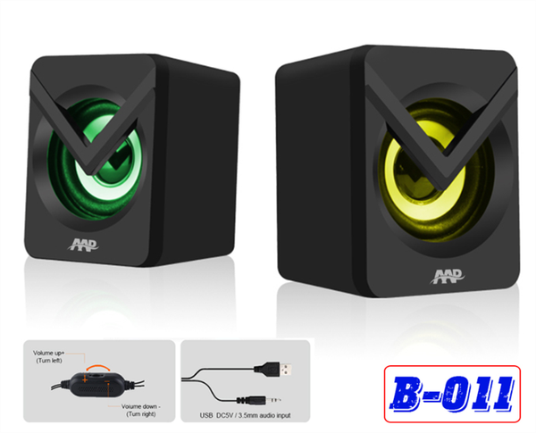 Loa Vi Tính 2.0 AAP B011 Led - Bh 03 tháng