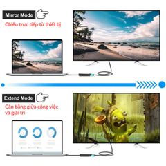 Cáp chuyển DisplayPort To HDMI 20cm - Bh 01 tháng